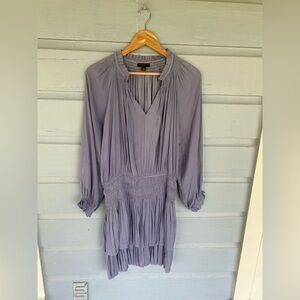 Current Air for Anthro Lavender Long Sleeve Mini Dress Large